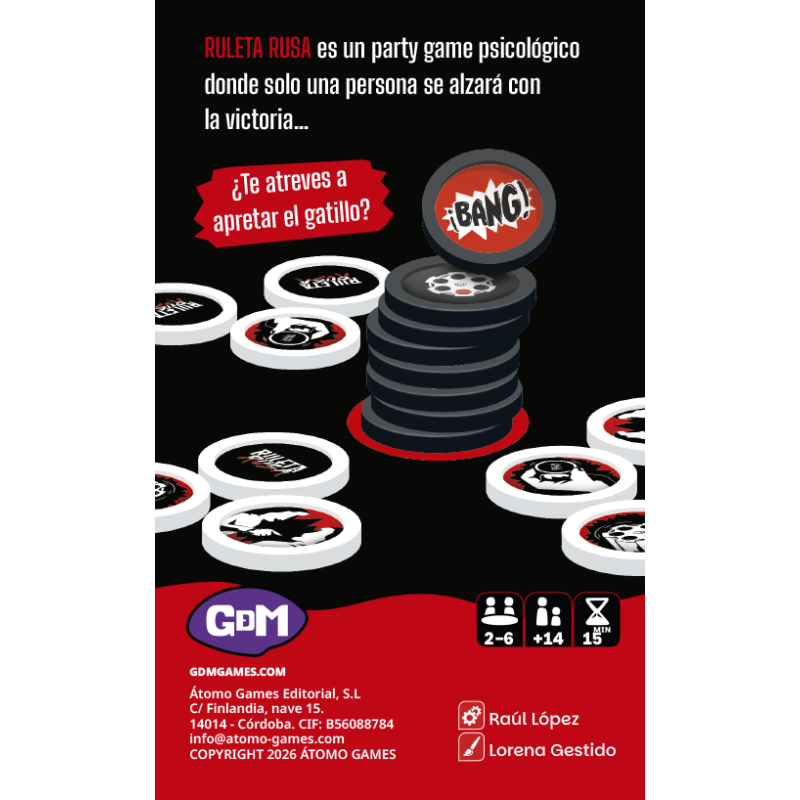 Ruleta Rusa - Un juego de mesa de GDM Games
