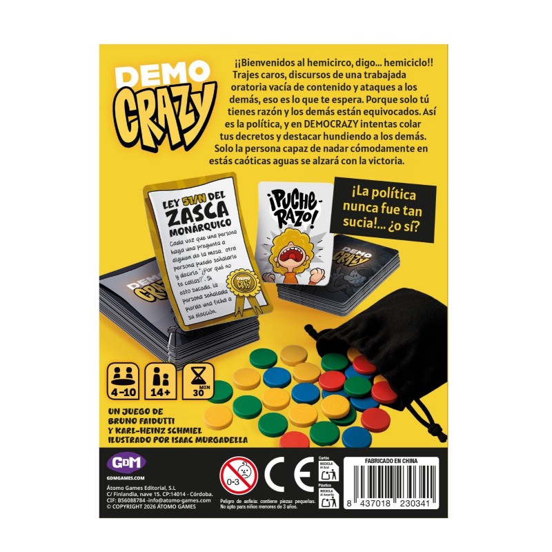Democrazy: el juego de mesa de política, estrategia y traiciones más caótico