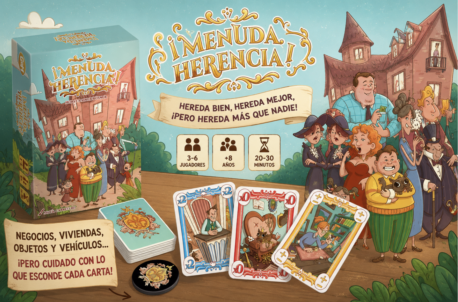 Menudas disputas familiares: así se juega a Menuda Herencia