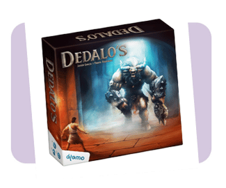 Sello internacional de aprobación de THE DICE TOWER. ¡Dédalo's!